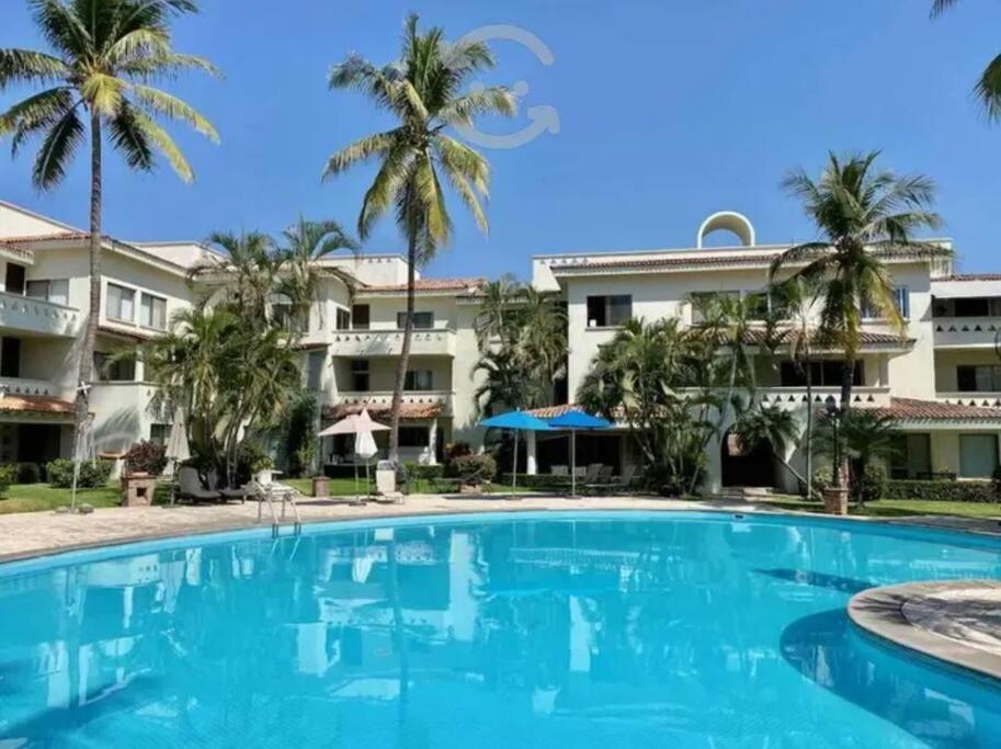 Hermoso Apartamento En Manzanillo Con Alberca Y Cancha De Tenis, Ideal Para Relajarse Y Disfrutar De Una Escapada Tranquila En El Paraiso Tropical Esterno foto