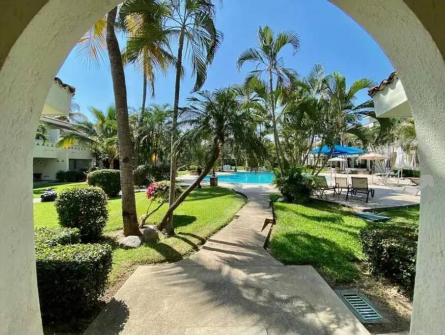 Hermoso Apartamento En Manzanillo Con Alberca Y Cancha De Tenis, Ideal Para Relajarse Y Disfrutar De Una Escapada Tranquila En El Paraiso Tropical Esterno foto